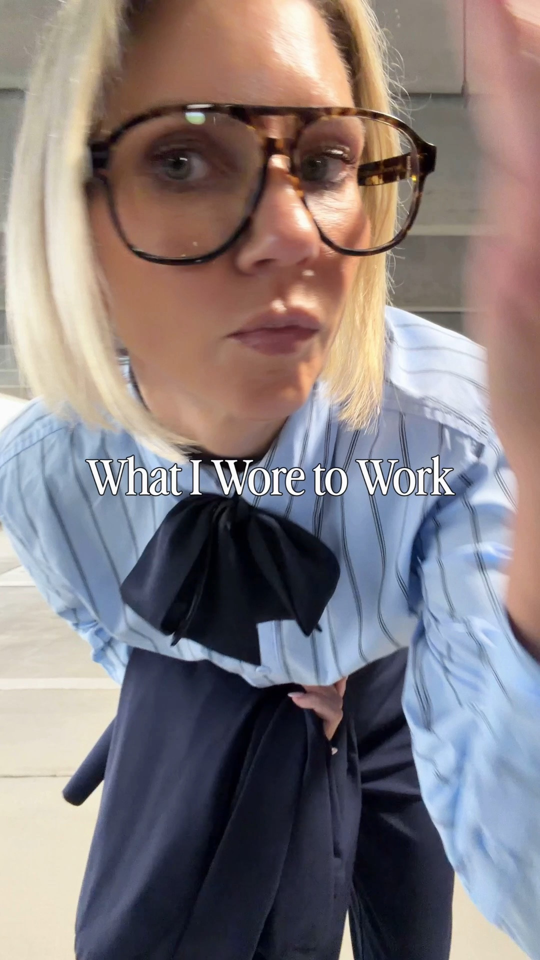 My suiting pieces are from @Quince and they’re some of my favorite pieces to wear together or separately. I’m wearing a 4 in the pants and a small in the jacket. 
My top ‘s from @Walmart and I’m wearing an XS. I like the tie that you can either leave untied like I have it, or tie it in a bow. The light blue and navy are perfect together!

#LTKootd #LTKgrwm #LTKWorkwear