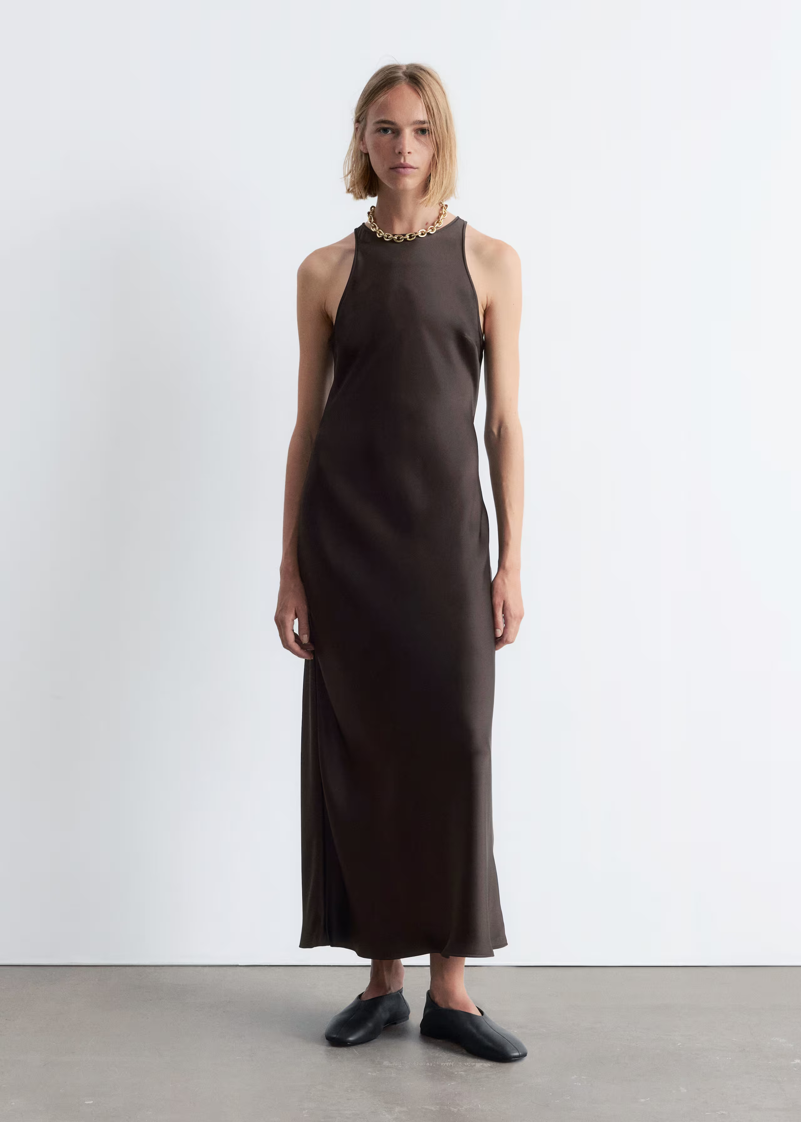 Sleeveless Satin Midi Dress | & Other Stories - US