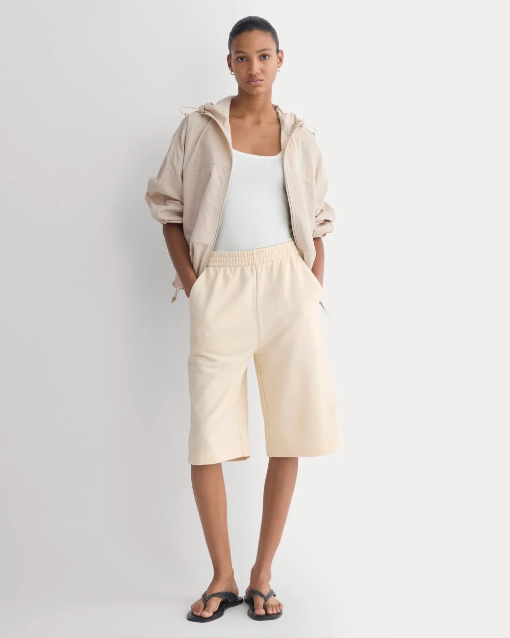 Lightweight Terry Long Shorts | Parchment | Everlane