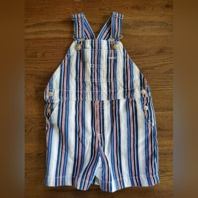 Vtg GYMBOREE Boys 2-3 GYMSPORT striped shortall overalls  | eBay | eBay US