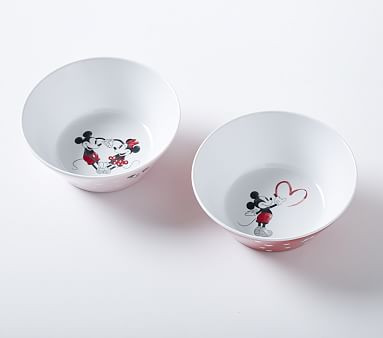 Disney Mickey Mouse Valentines Bowls | Pottery Barn Kids