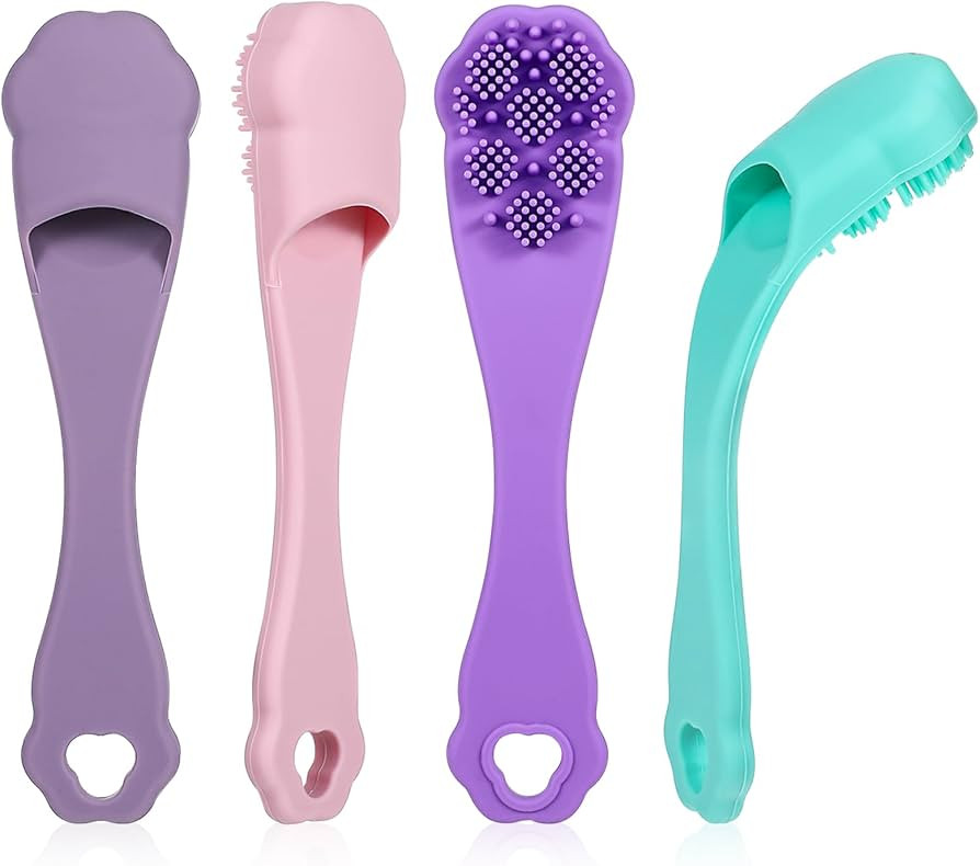 4 Pack Silicone Dog & Cat Finger Toothbrush Kit - Food Grade, Safe, Non-Toxic, Easy Teeth Cleanin... | Amazon (US)