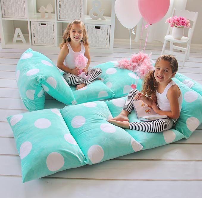 Butterfly Craze Pillow Bed Floor Lounger Cover - Perfect for Pillow Recliners & Kid Beds for Read... | Amazon (US)