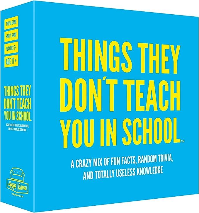 Hygge Games Things They Don't Teach You in School Party Trivia Game Blue, 1 EA | Amazon (US)
