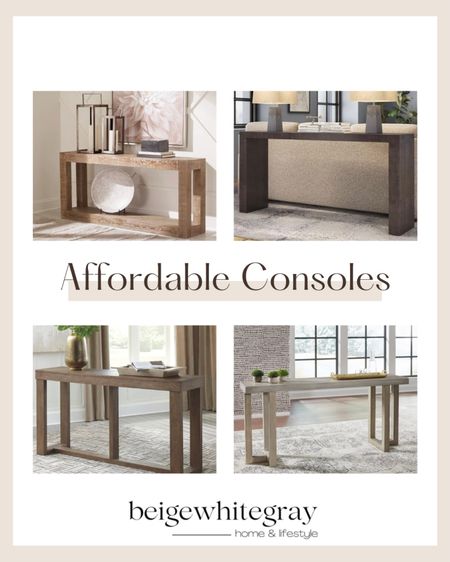Affordable console tables! All under $700 and they are so good for any space of your home. Entryway, behind a sofa or a blank wall. 

#LTKFind #LTKhome #LTKstyletip