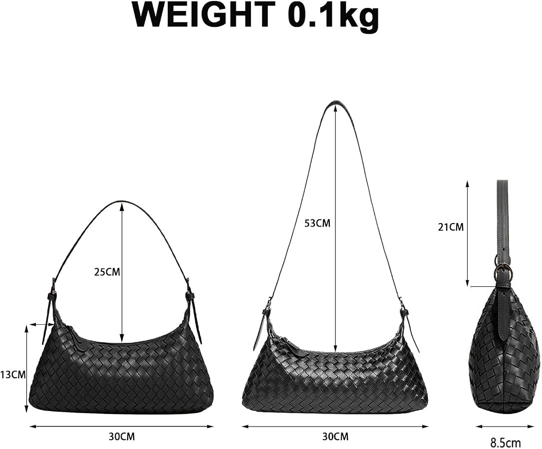 Handbags Shoulder Bags for Women Small Bags Women's Woven Tote Bag Crossbody Handbag Travel Hand ... | Amazon (US)