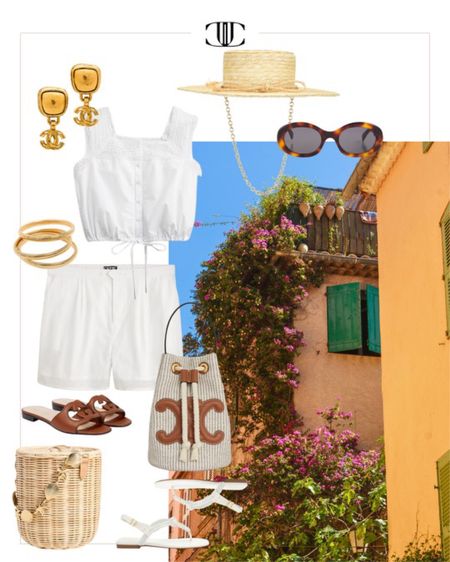 I was inspired by the French Riveria vibes on our recent trip to France and created a few looks for you all. 

Matching set, cropped top, eyelet shorts, pull-on shorts, sun hat,  summer outfit, summer look, vacation look, vacation outfit, slides, sandals  

#LTKover40 #LTKshoecrush #LTKstyletip