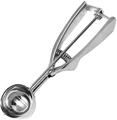 Millvado Stainless Steel Ice Cream and Cookie Scoop | Extra Small Sized Scoop, Spring Loaded Leve... | Amazon (US)