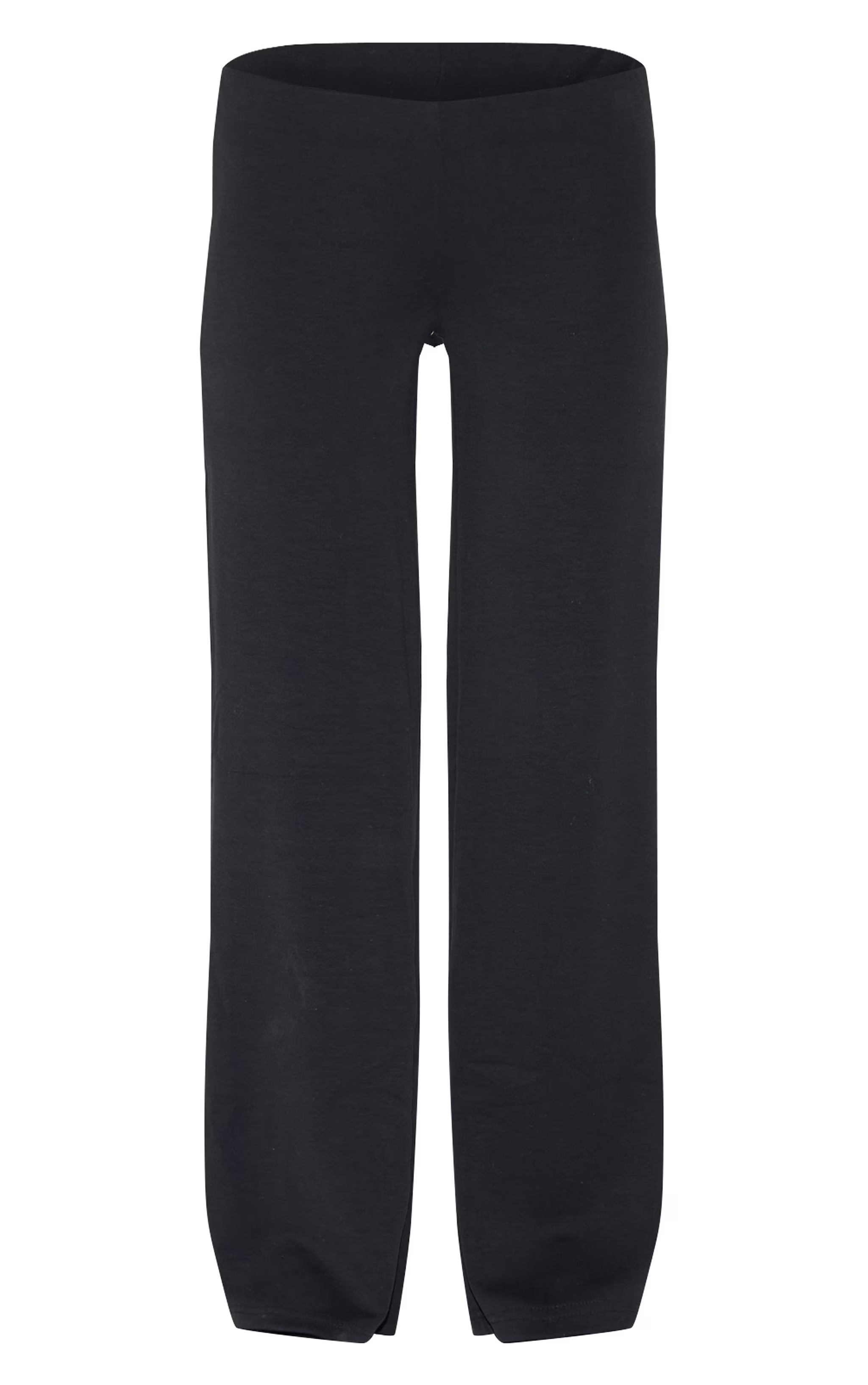 Black Soft Touch Low Rise Wide Leg Pants | PrettyLittleThing US