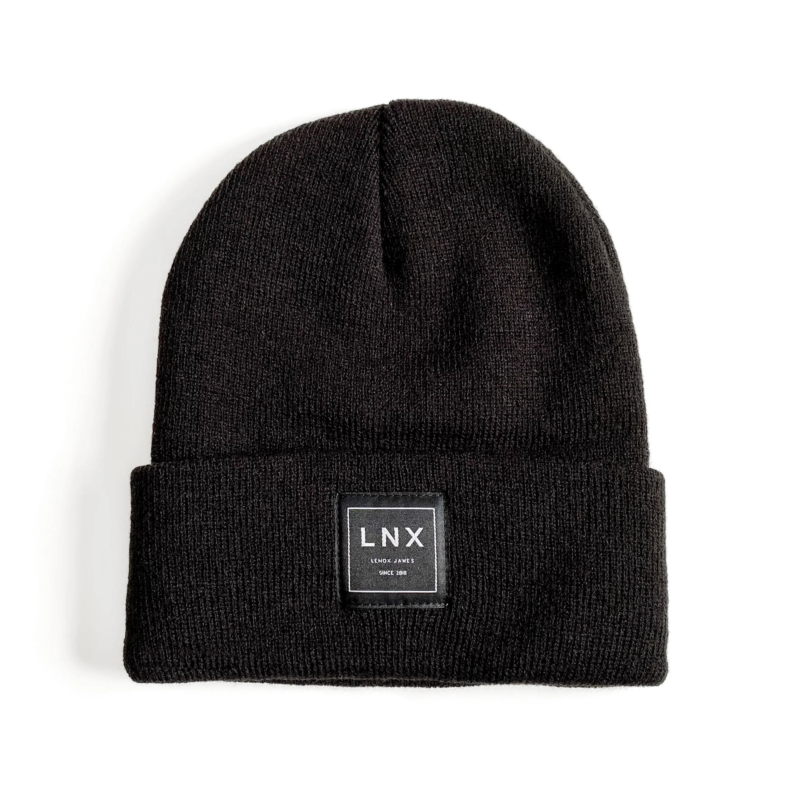 CLASSIC KNIT BEANIE - BLACK | LENOX JAMES