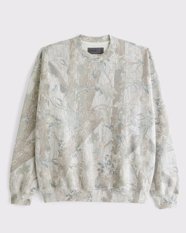 Men's Essential Crew Sweatshirt | Men's | Abercrombie.com | Abercrombie & Fitch (US)