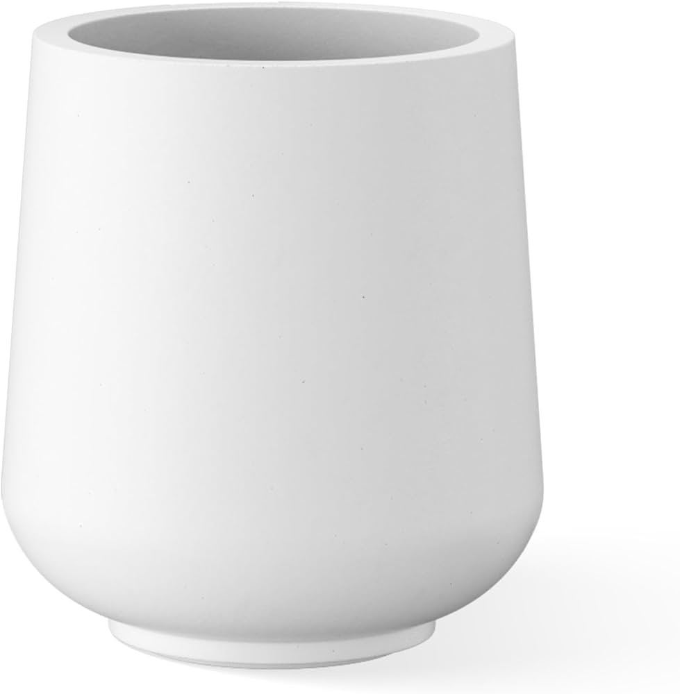 Kante 11.6" Dia Round Concrete Planter, Outdoor Indoor Large Plant Pots Containers with Drainage ... | Amazon (US)