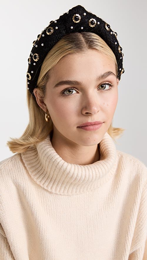 Lele Sadoughi Eva Cabochon Knotted Headband | SHOPBOP | Shopbop