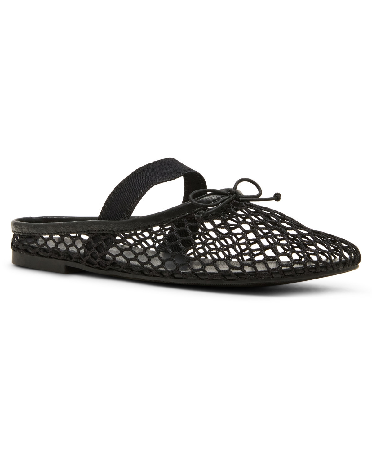 Madden Girl Women's Bonita Mesh Mary Jane Slip-On Ballet Flats - Black | Macy's