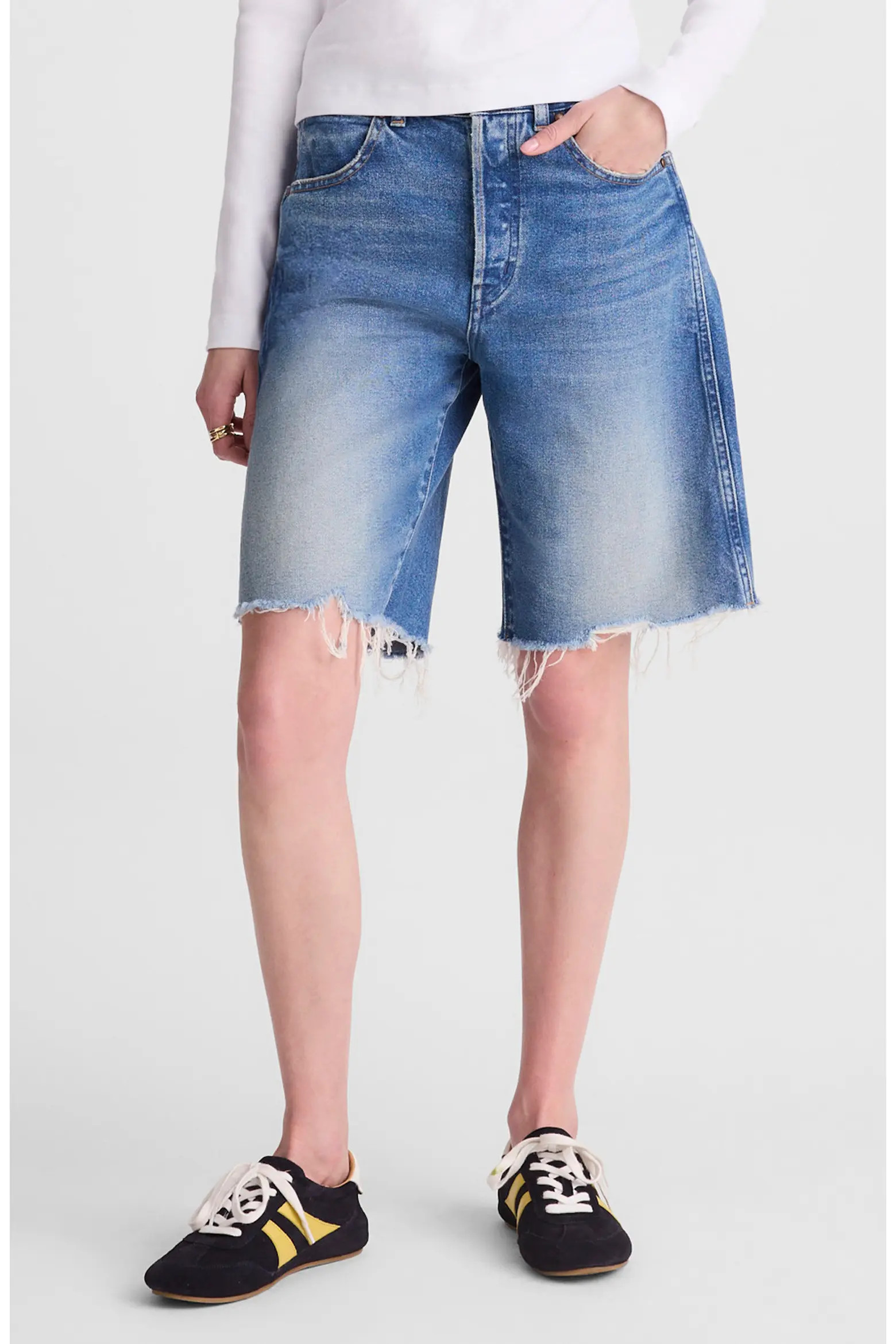 The Essex Long Baggy Denim Shorts (Women) | Nordstrom | Nordstrom