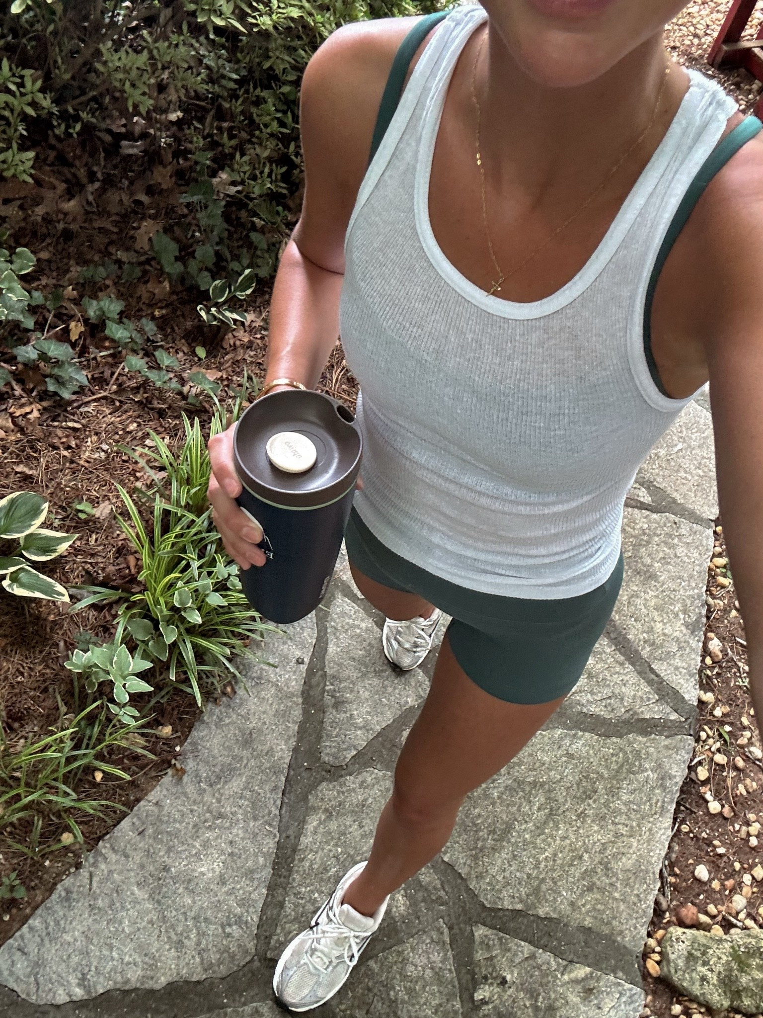 Summer morning walk fit - love these tanks layered over my workout sets. I wear a size large.

#LTKActive