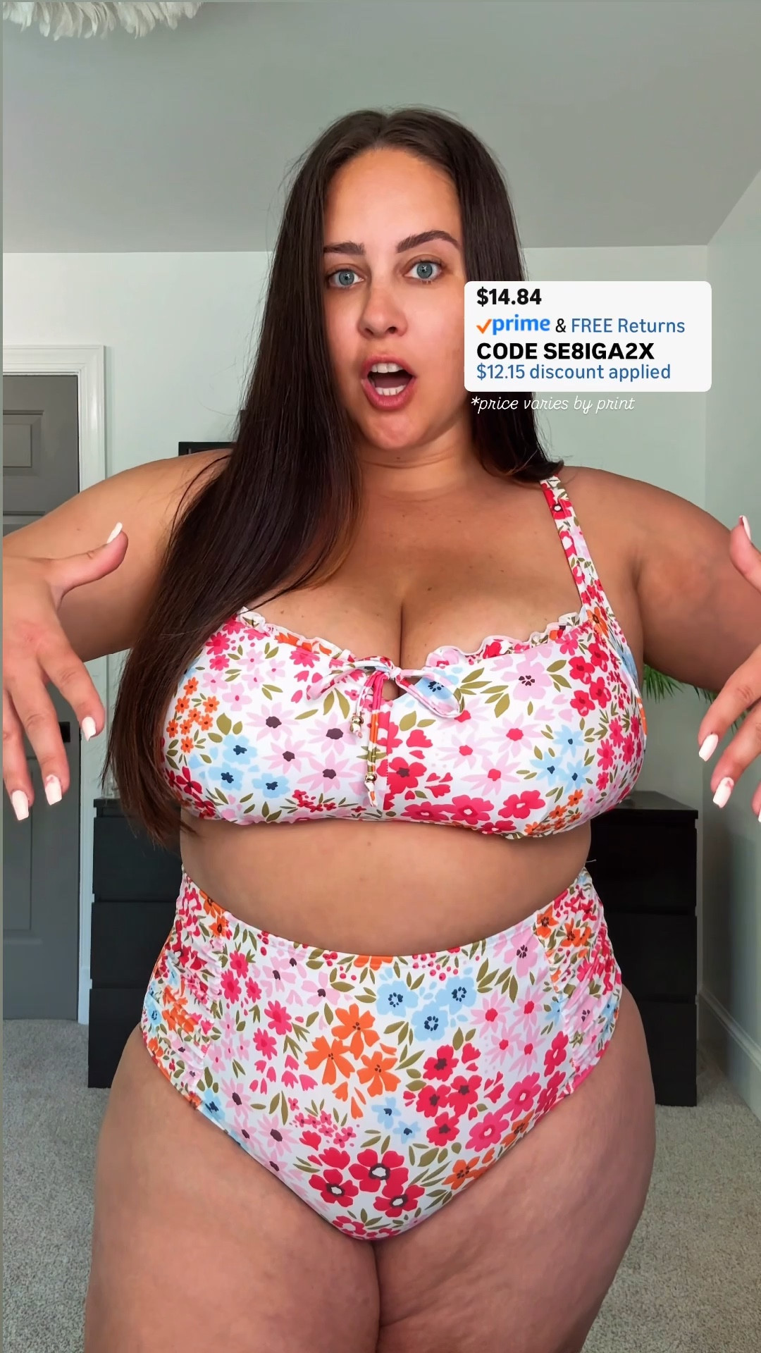 SHOWN IN SIZE XXL 

Price does vary by print / size! 

PROMO CODE DEALS ON AMAZON!

Promo codes are entered are on the check out screen where you select payment method. 

Codes & coupons only work for a limited time! If you get an error, it may have maxed the color/size you selected.. so try another one. Sometimes it helps to check out one item at a time! 

SCREENSHOT TO EASILY COPY/PASTE PROMO CODE AT CHECKOUT! 


#LTKSwim #LTKMidsize #LTKSaleAlert