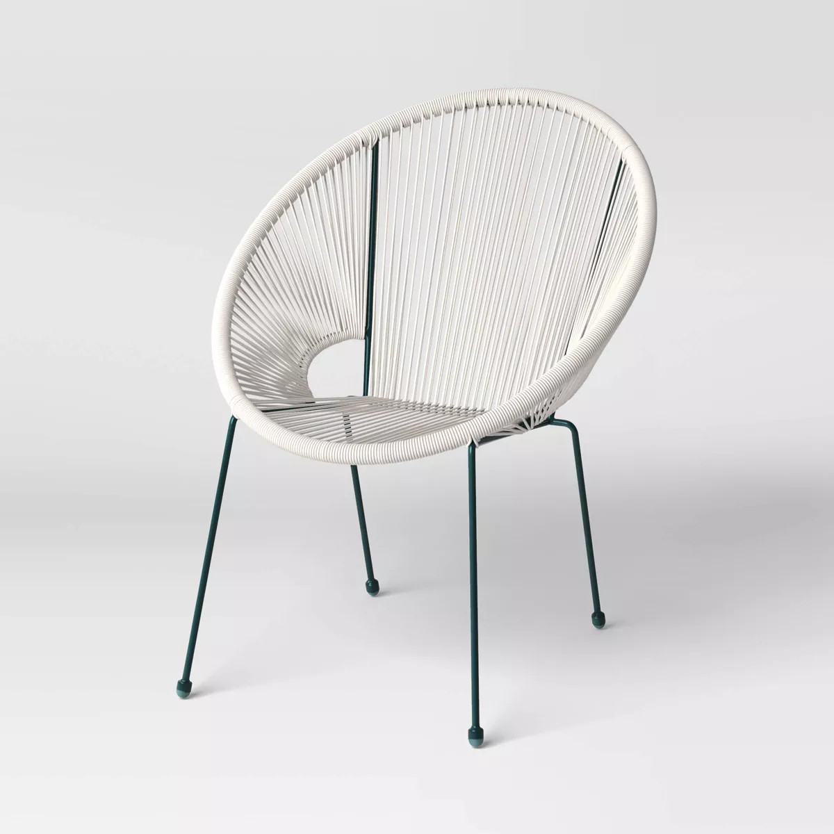 Fisher Stack Disc Steel Outdoor Patio Chair, Arm Chair White - Threshold™ | Target
