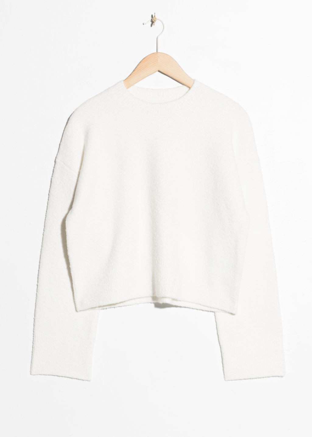 Cropped Sweater - White | & Other Stories (EU + UK)