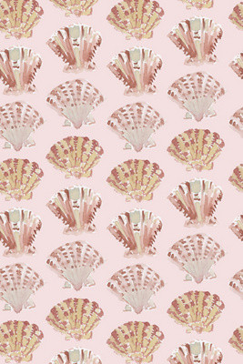 Scallops Blush Coastal Peel-and-Stick Wallpaper | Anthropologie (US)