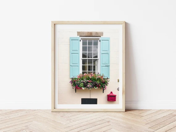 Famous Charleston Window, Charleston SC Print, Charleston windowsill photography, Printed Wall Ar... | Etsy (US)
