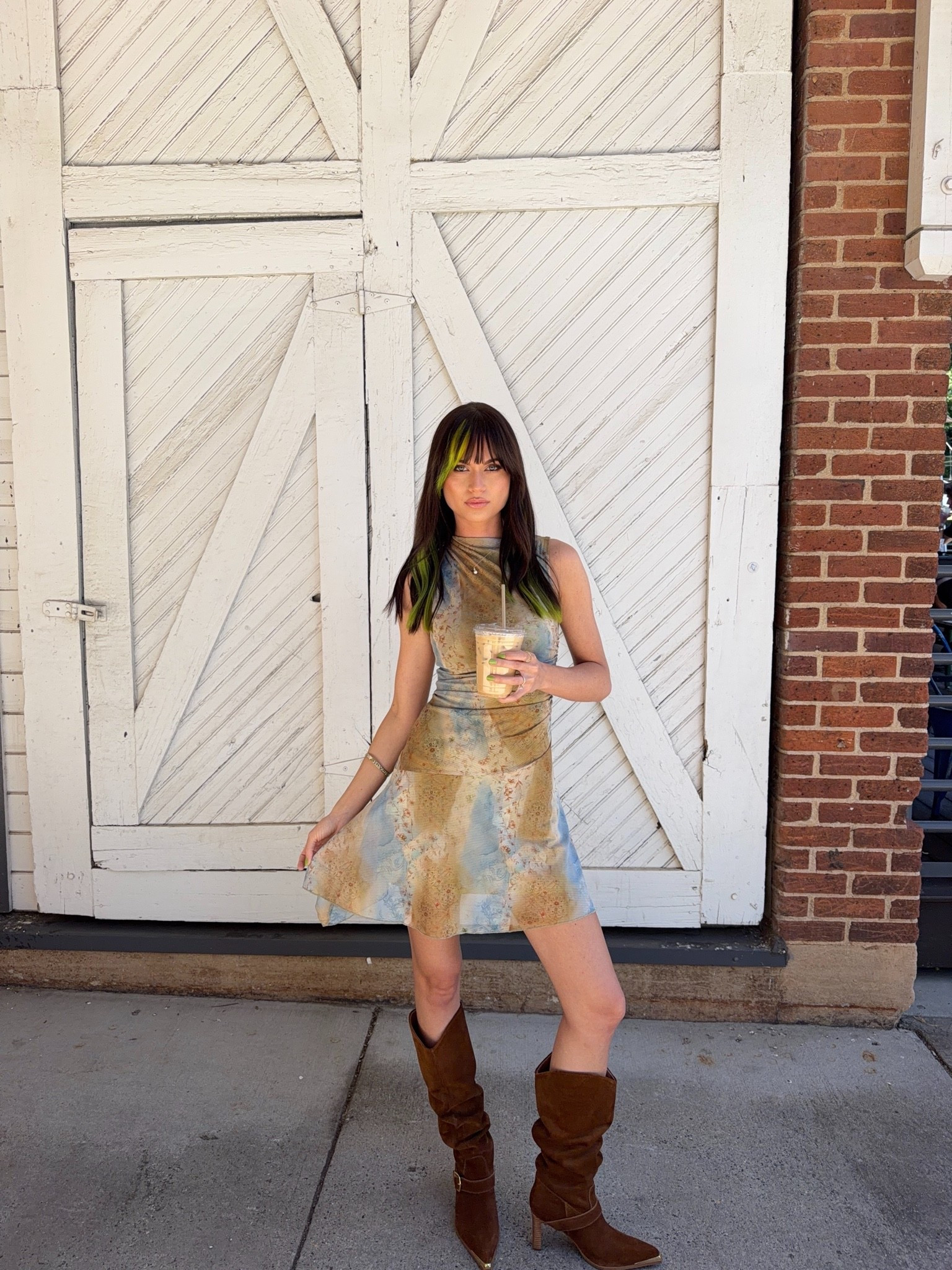 ootd olive pastel summer dress and free people suede brown boots

#LTKootd #LTKgrwm #LTKdayinmylife