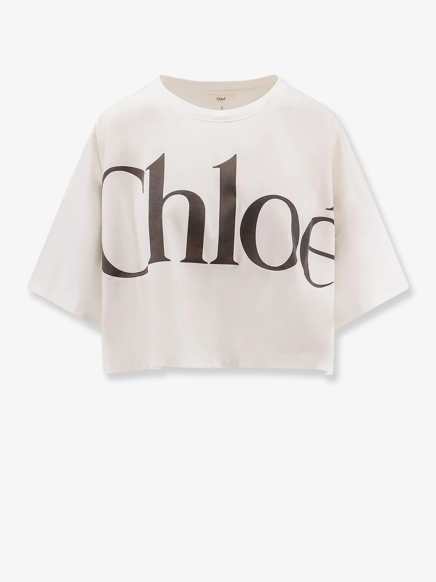 Cotton t-shirt with maxi logo on the front - Chloe', S | Nugnes 1920