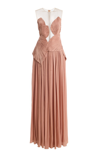 Serenne Lurex Georgette Gown | Moda Operandi (Global)