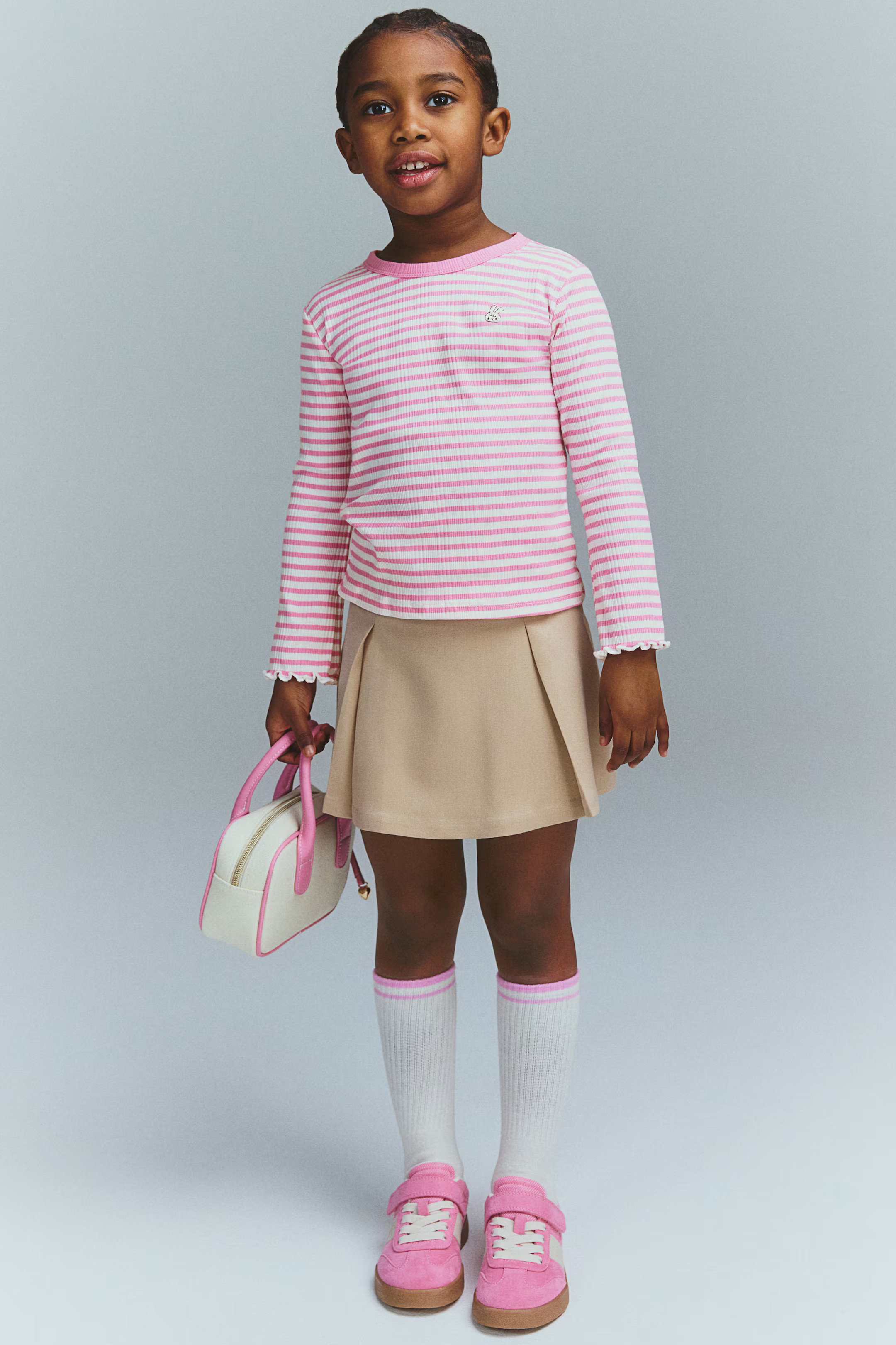 Embroidery-Detail Jersey Top | H&M (US + CA)