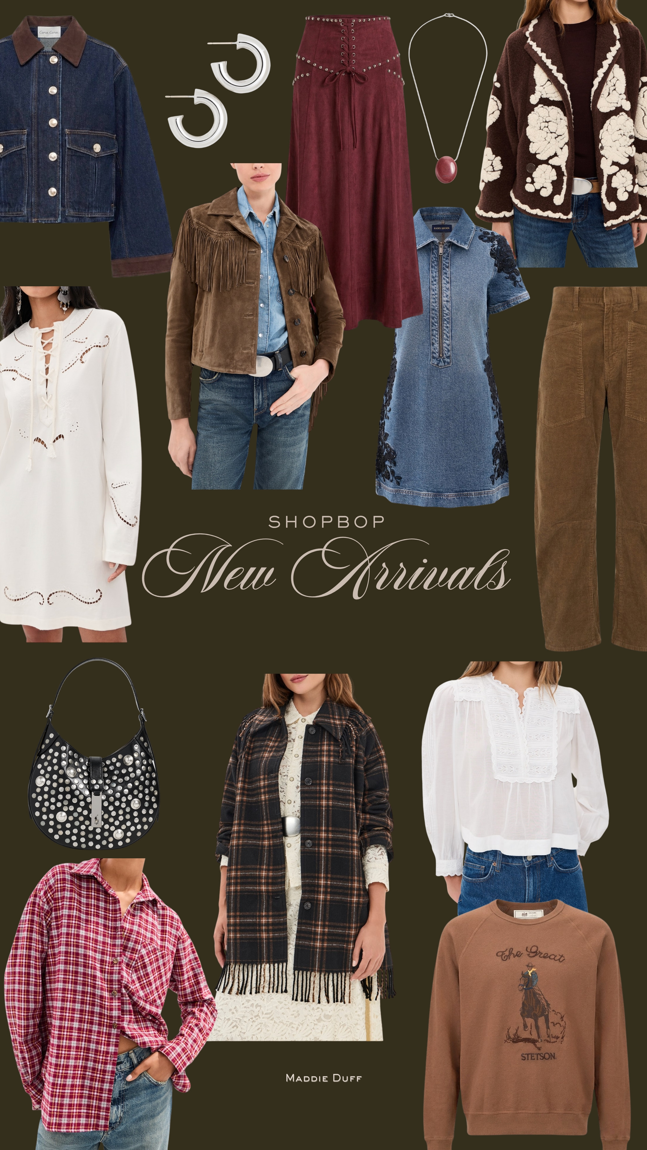 New fall trends from ShopBop

Fall outfits, fall new arrivals, western trends, fall trends 

 #LTKootd