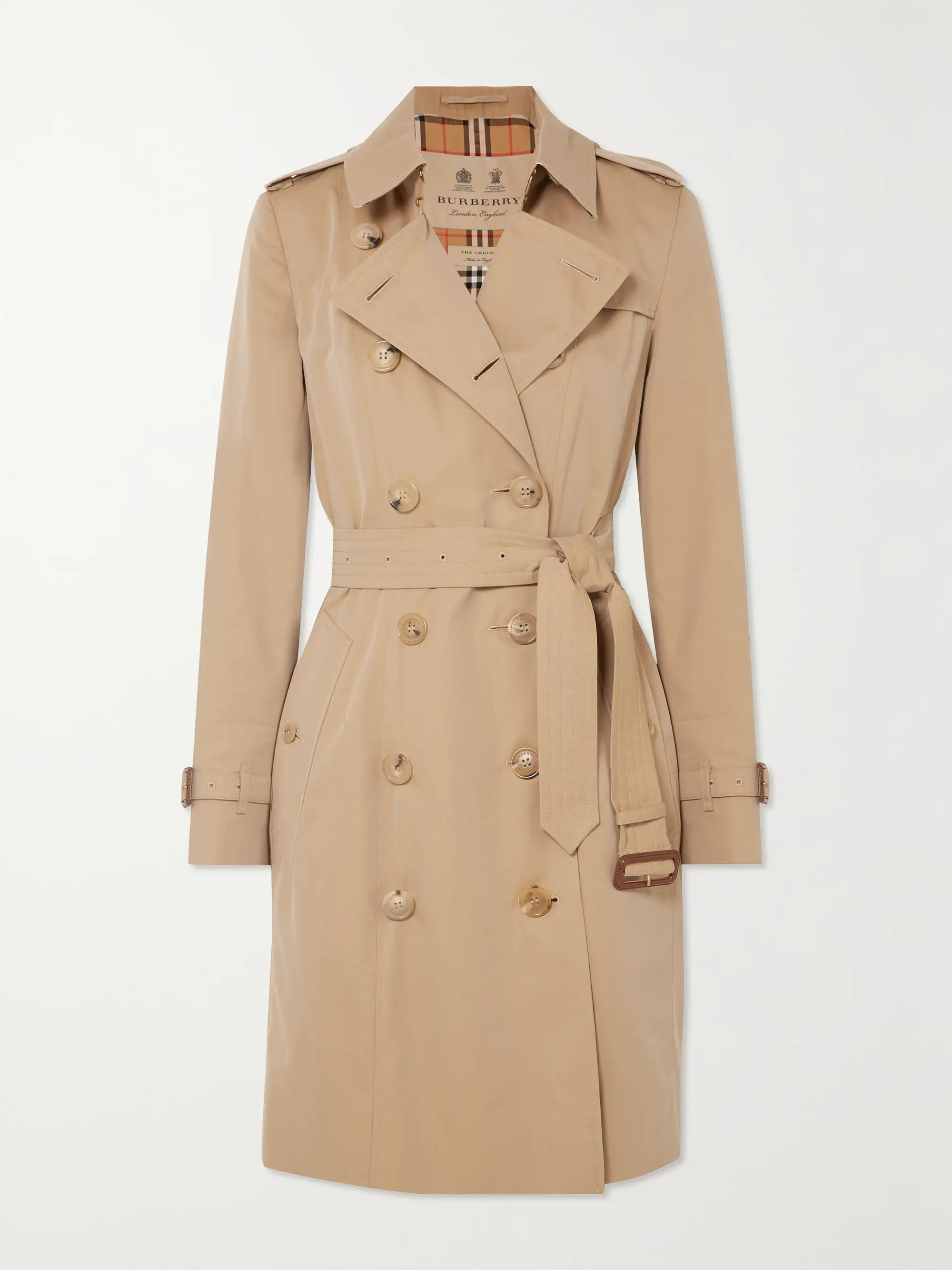 Chelsea organic cotton-gabardine trench coat | NET-A-PORTER (US)