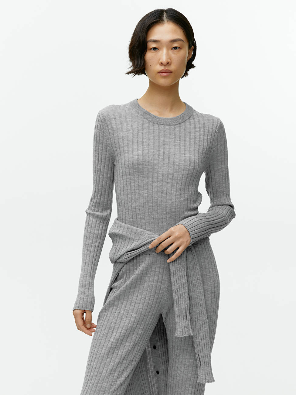 Cropped Merino Blend Top | ARKET (US&UK)