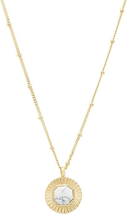 Amazon.com: gorjana Women's Adjustable Power Gemstone Coin Necklace for Calming, 18k Gold Plated,... | Amazon (US)