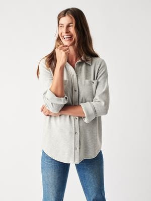 Legend™ Sweater Shirt - Heathered Black Twill | Faherty