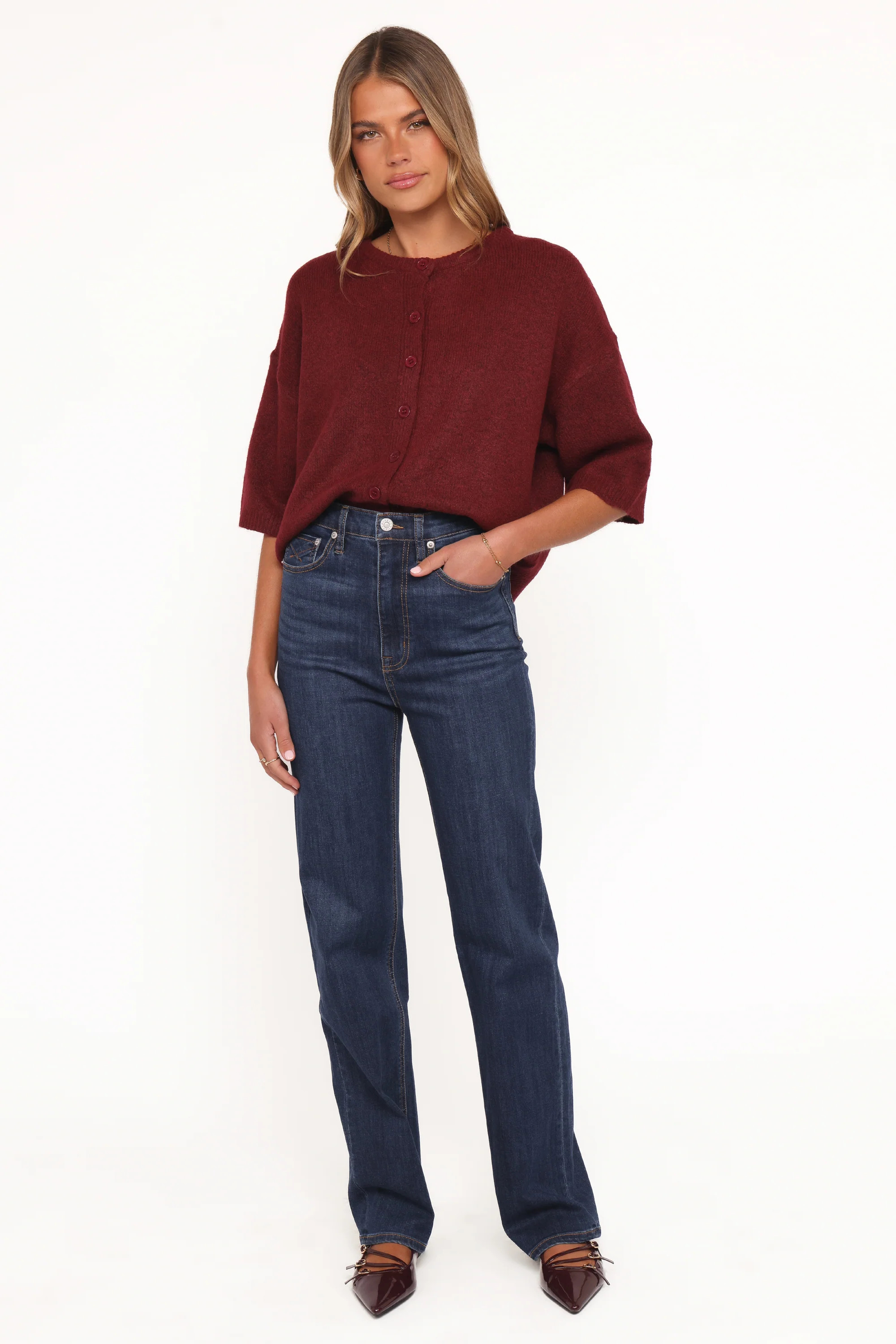 Lilith Knit Top - Wine | Petal & Pup (US)