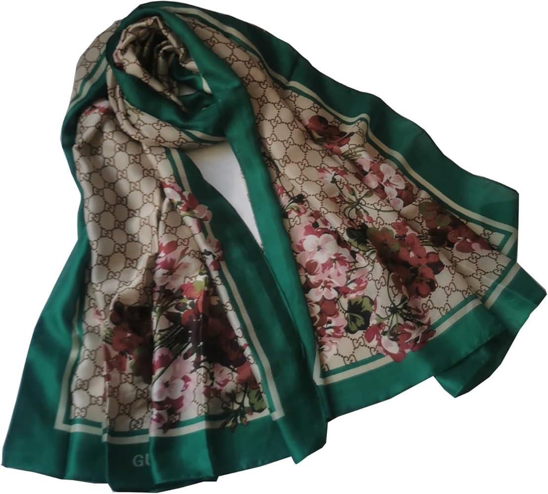 Fashionable and Luxury women's silk scarves, a choice for Birthday present and Valentine's Day gi... | Amazon (US)