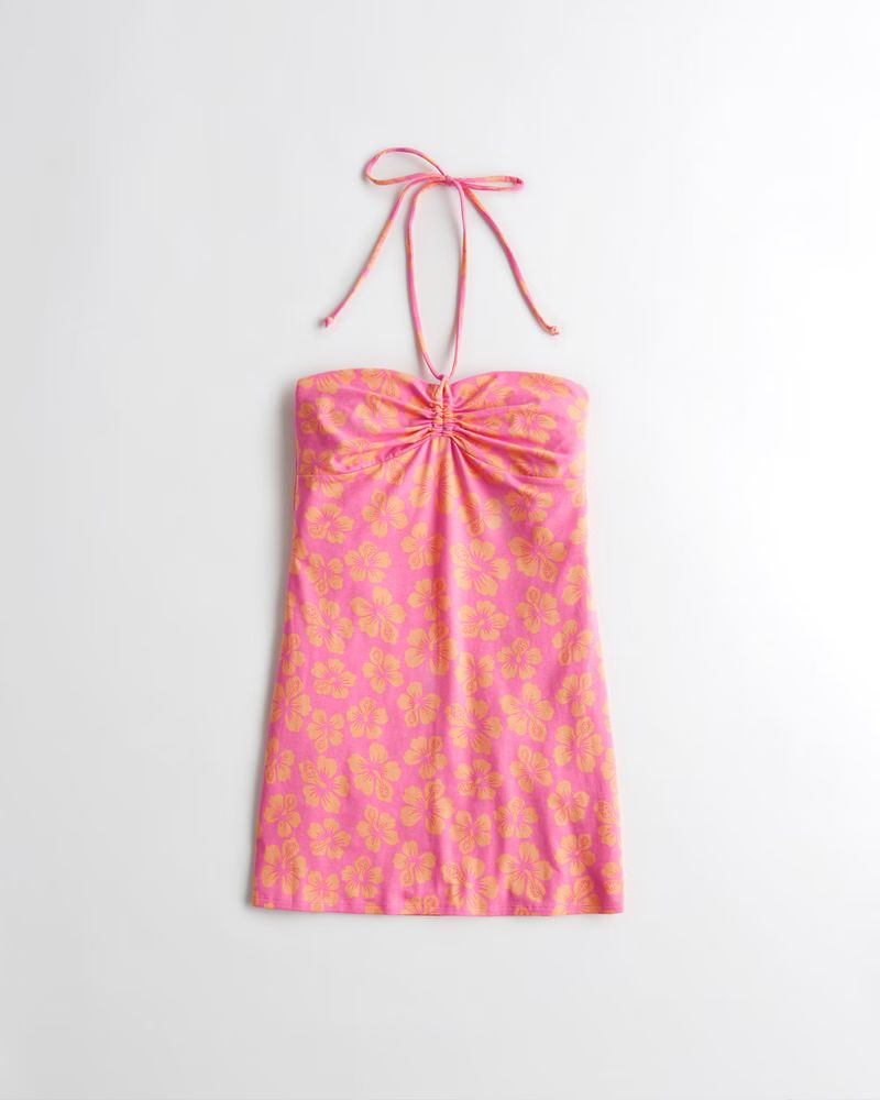 Women's Knit Halter Mini Dress | Women's Up To 50% Off Select Styles | HollisterCo.com | Hollister (US)
