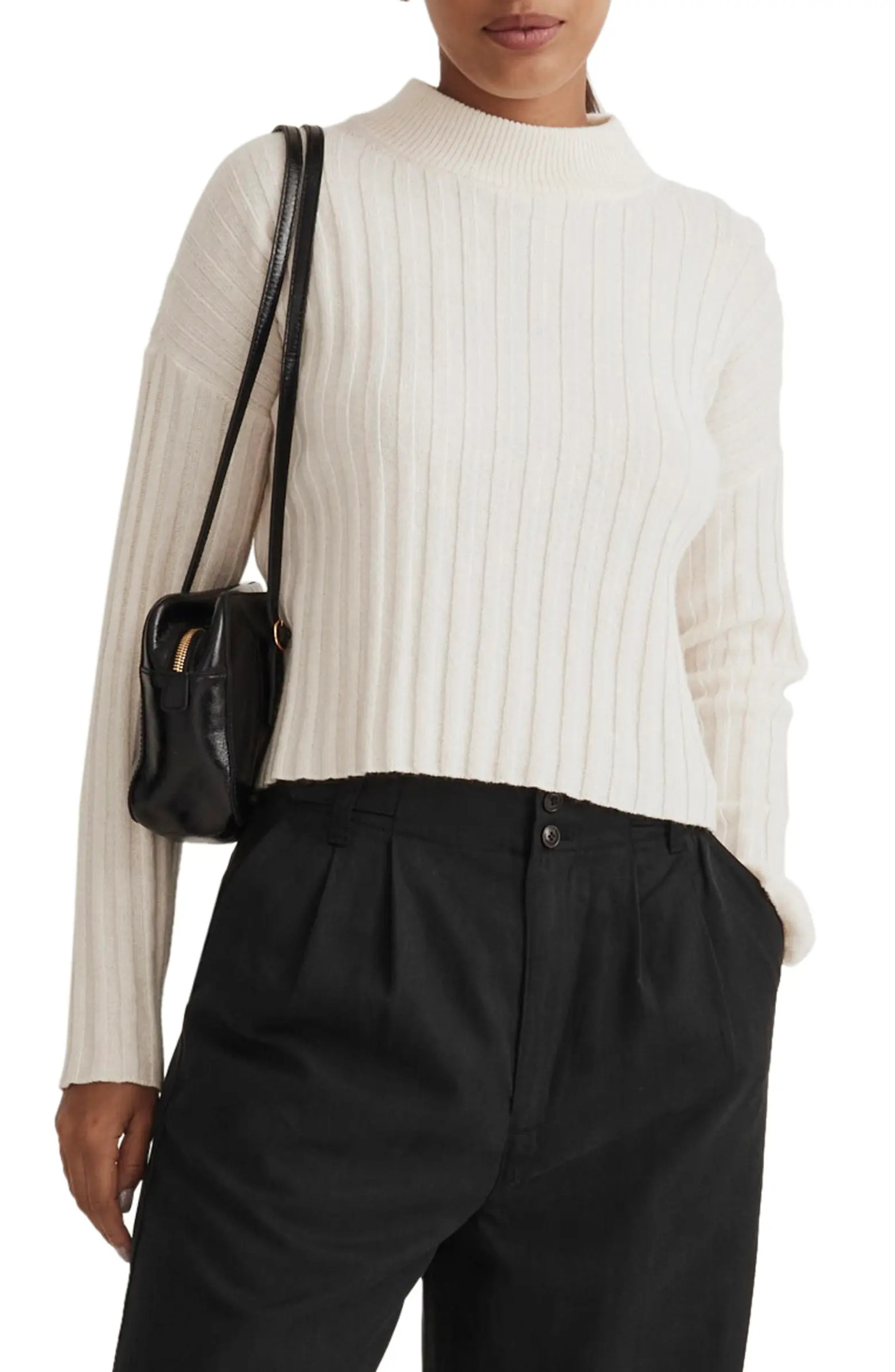 Mock Neck Crop Sweater | Nordstrom