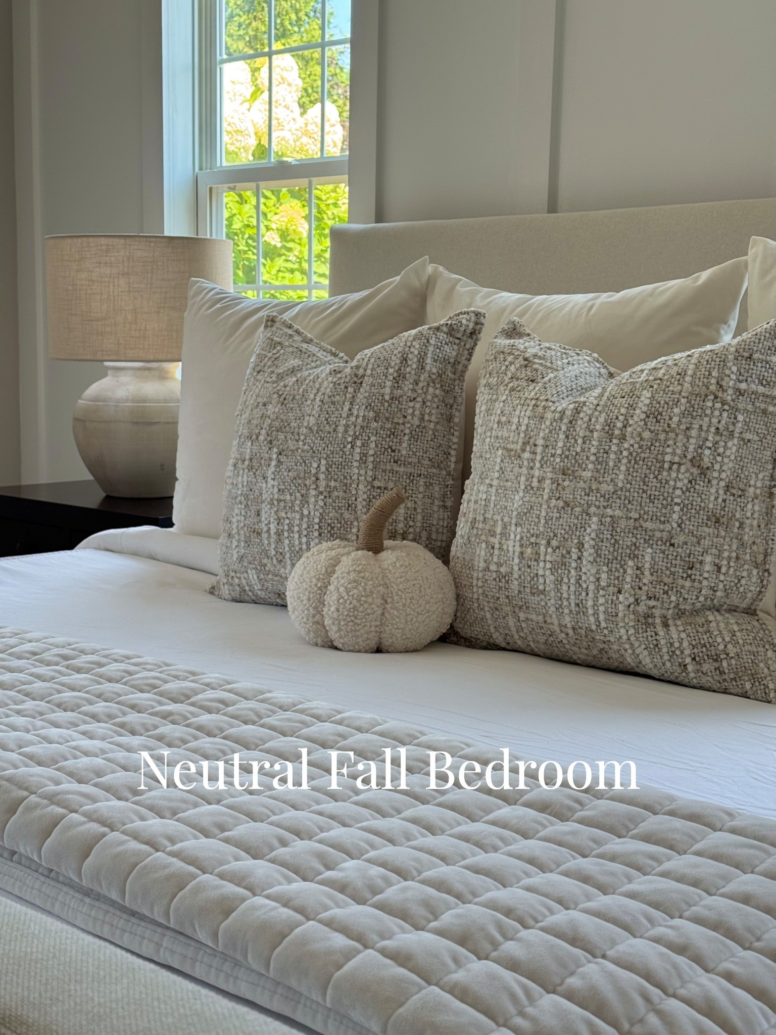 Neutral Fall Bedroom 
#falldecor #fallhome #autumnaesthetic #fallbedroom #neutralfallhome #cozybedroom 

#LTKStyleTip #LTKHome #LTKSeasonal