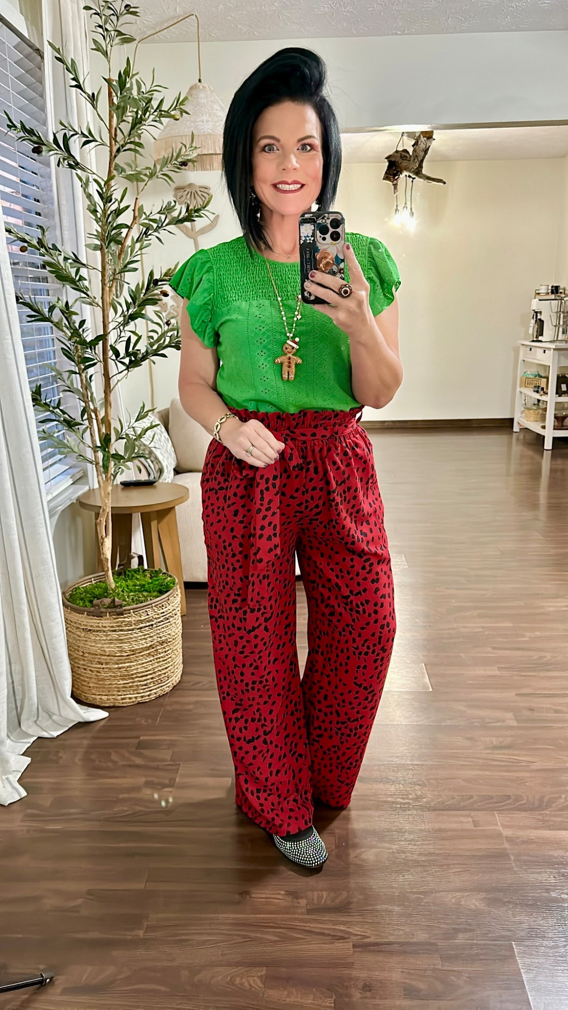 Dokotoo Womens Summer Knit Tops 2025 Hollow Out Crewneck Cute Ruffle Short Sleeve Womens T Shirts Blouses
Size Small TTS

Women's Ballet Flats Slip On Ballerina Rhinestone Buckle Flats Dressy Comfortable Casual Styles Mary Jane Shoes

SySea Womens High Waisted Leopard Print Palazzo Pants Belted Wide Leg Long Trousers with Pockets
Size Small TTS

Christmas Earrings for Women Christmas Stud Earrings Hypoallergenic Christmas Tree Snowman Candy Rhinestone Drop Dangle Earrings Festive Jewelry Handmade Christmas Gifts

Christmas Tree Bracelets for women Trendy Colorful Holiday Bangle Cute Xmas Ornaments Bangle Bracelet Christmas Jewelry




#LTKHoliday #LTKOver40 #LTKootd