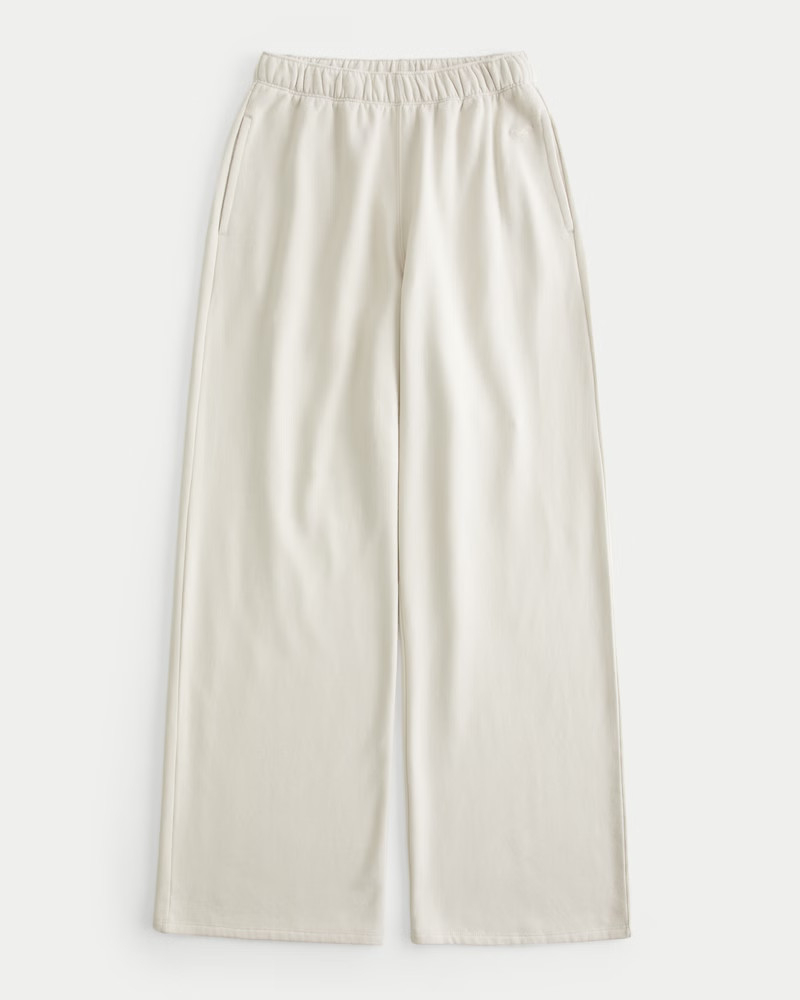 Hollister Feel Good Fleece Wide-Leg Pants | Hollister (US)