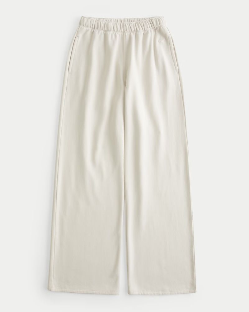 Hollister Feel Good Fleece Wide-Leg Pants | Hollister (US)