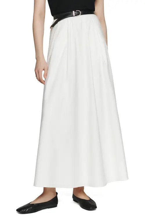 Reformation Lucy Stretch Organic Cotton Skirt in White at Nordstrom, Size 8 | Nordstrom