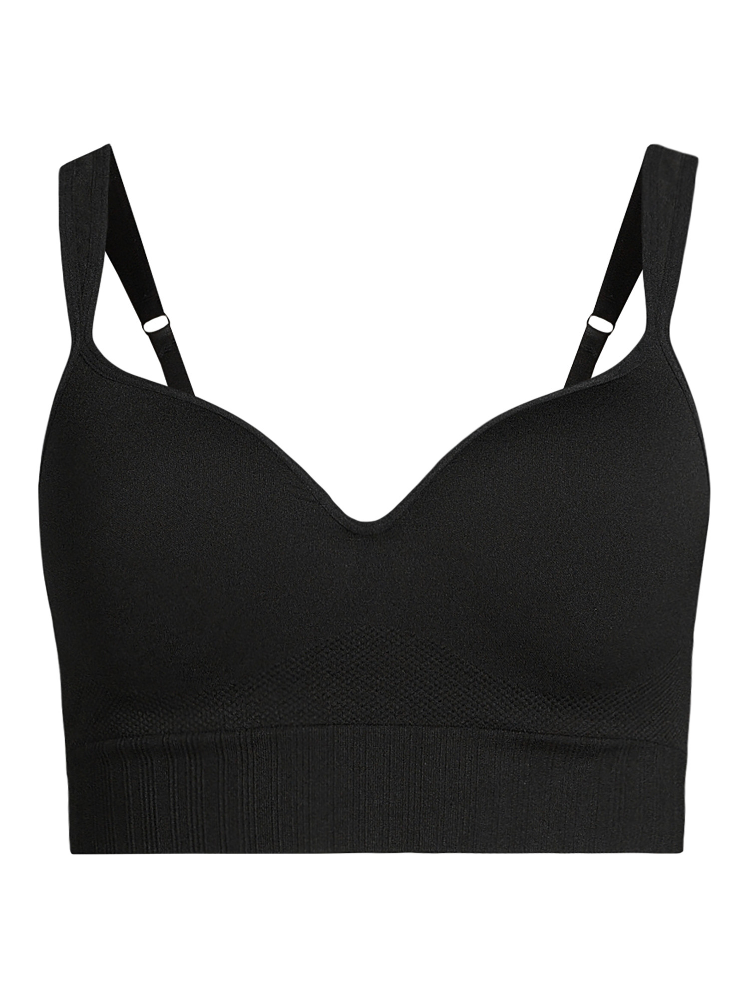 Avia Women's Medium Support Molded Plunge Sports Bra, Sizes S-3XL | Walmart (US)