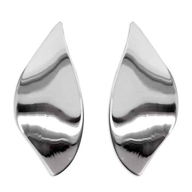 Curve Leaf Earrings | Wolf & Badger
