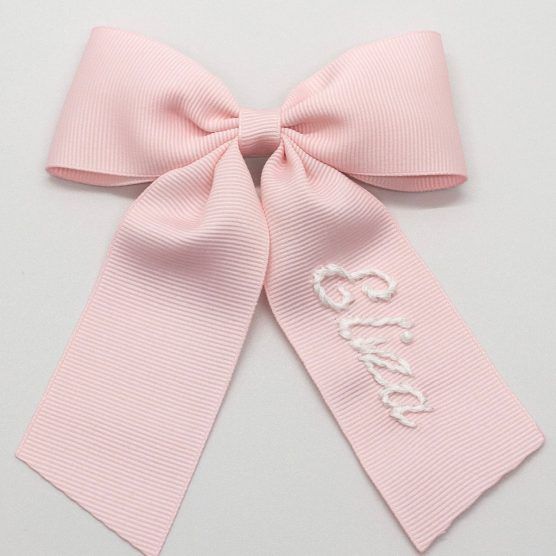 Winn and William Personalized Embroidered Bow | The Tot