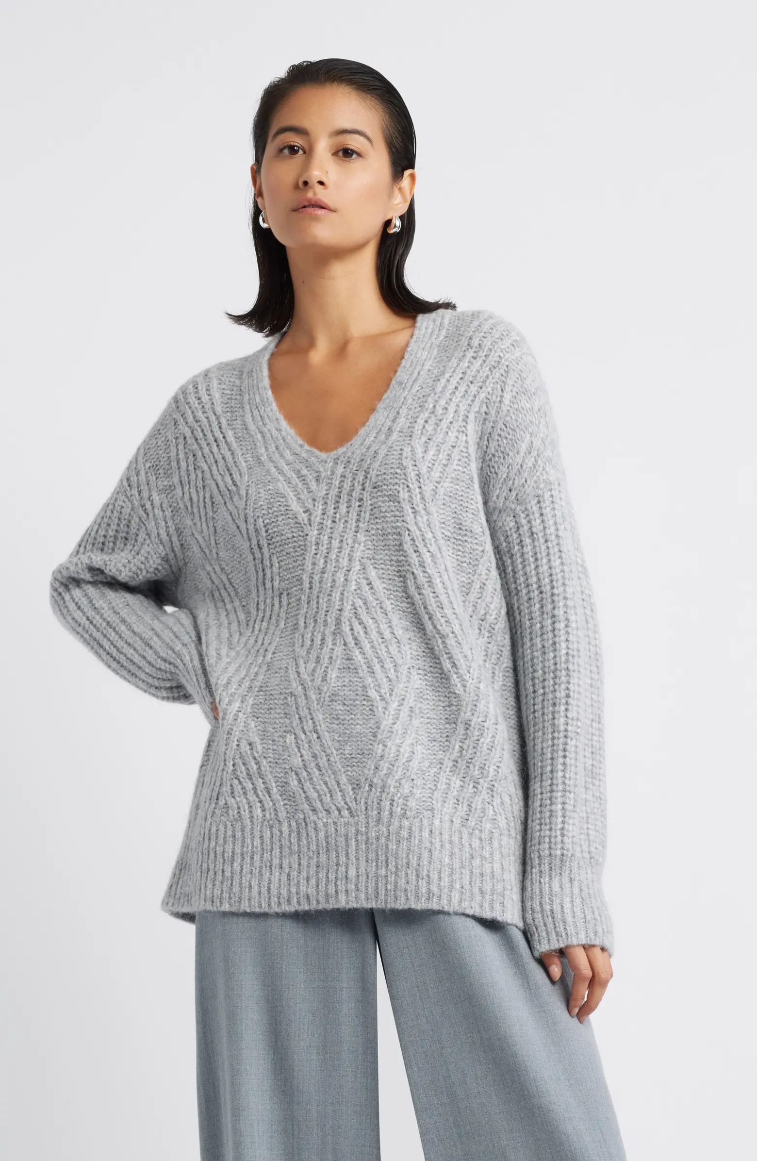 Nordstrom Alpaca Blend Cable Stitch Sweater | Nordstrom | Nordstrom