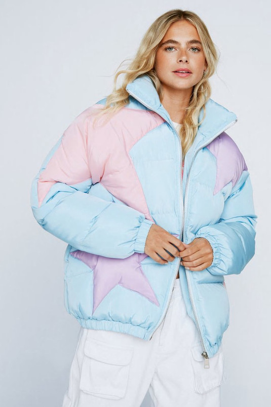 Star Motif Padded Jacket | Nasty Gal (US)