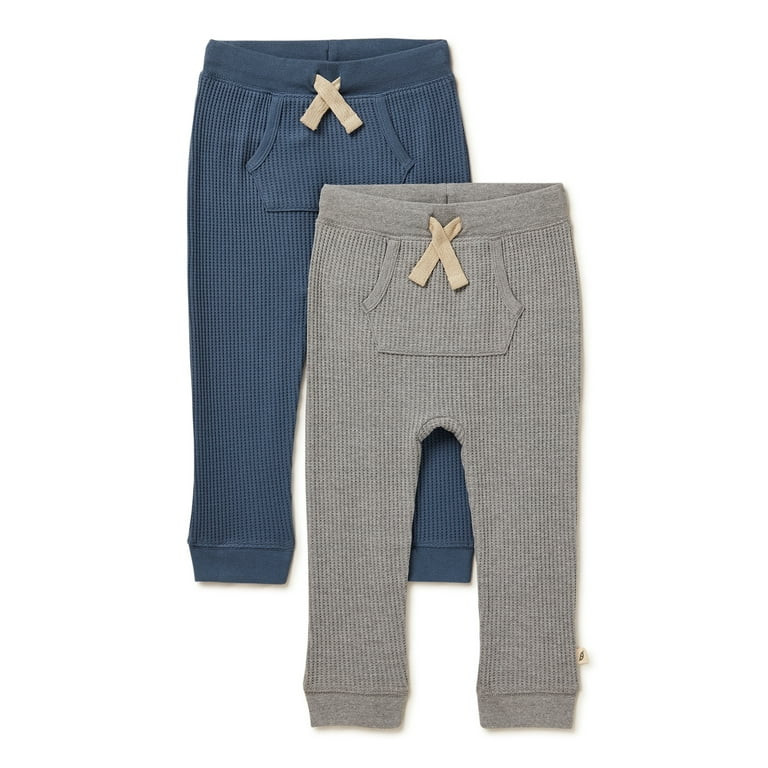 easy-peasy Baby and Toddler Boy Waffle Jogger Pants, 2-Pack, Sizes 12M-5T - Walmart.com | Walmart (US)