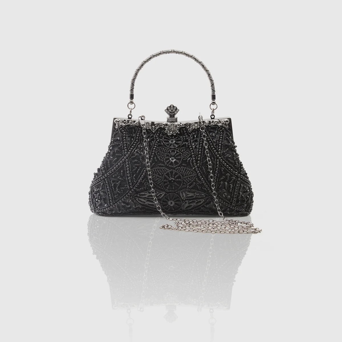 Shop Handbags - 1920s Flapper Beaded Clutch | BABEYOND | BABEYOND